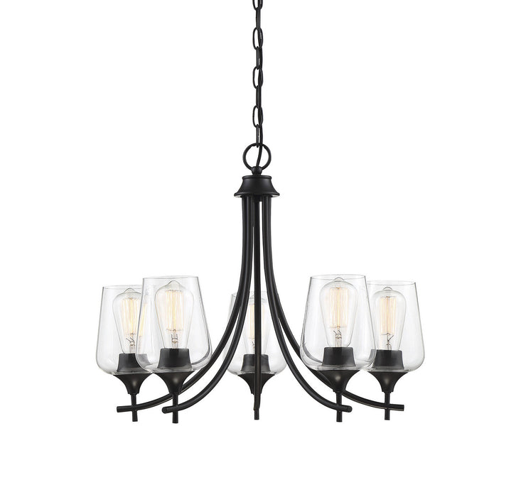 Savoy House - 1-4032-5-BK - Five Light Chandelier - Octave - Black