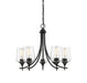 Savoy House - 1-4032-5-BK - Five Light Chandelier - Octave - Black