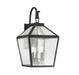 Savoy House - 5-101-BK - Three Light Wall Lantern - Woodstock - Black