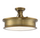 Savoy House - 6-134-3-322 - Three Light Semi-Flush Mount - Watkins - Warm Brass