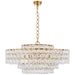 Visual Comfort Signature - ARN 5174G-CG - 12 Light Chandelier - Liscia - Gild