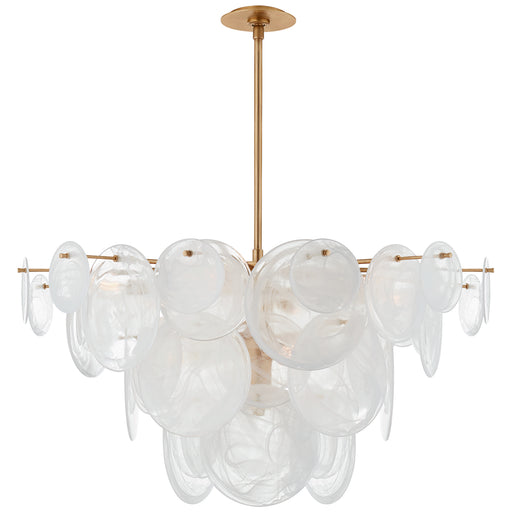 Visual Comfort Signature - ARN 5450G-WSG - Nine Light Chandelier - Loire - Gild