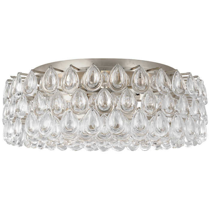 Visual Comfort Signature - ARN 4172BSL-CG - Six Light Flush Mount - Liscia - Burnished Silver Leaf