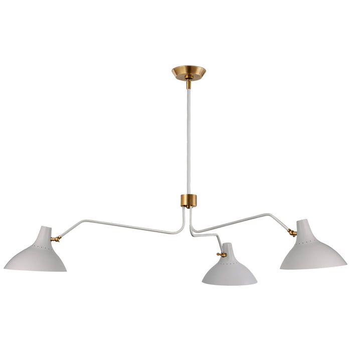 Visual Comfort Signature - ARN 5006WHT - Three Light Chandelier - Charlton - White