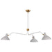 Visual Comfort Signature - ARN 5006WHT - Three Light Chandelier - Charlton - White