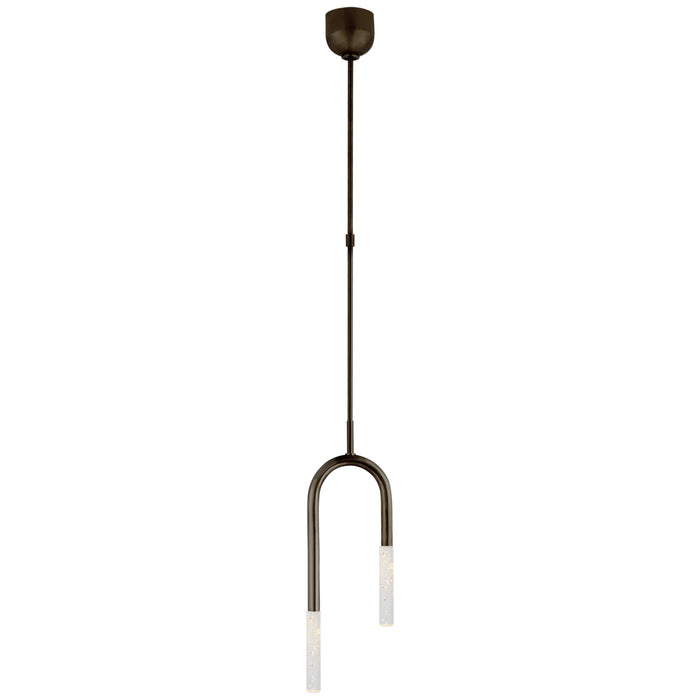 Visual Comfort Signature - KW 5590BZ-SG - LED Pendant - Rousseau - Bronze