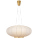 Visual Comfort Signature - BBL 5123SB-RP - One Light Pendant - Paper Moon - Soft Brass