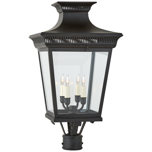 Visual Comfort Signature - CHO 7055BLK-CG - Four Light Post Lantern - Elsinore - Black