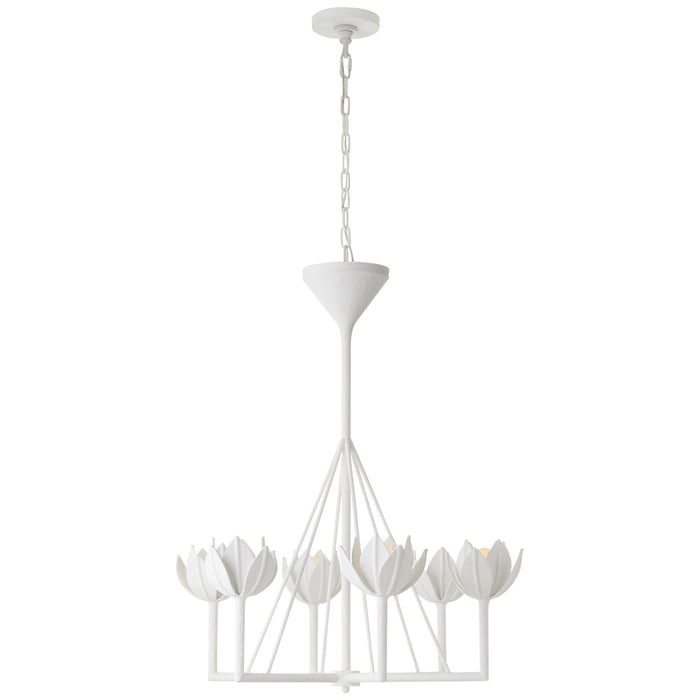 Visual Comfort Signature - JN 5003PW - Six Light Chandelier - Alberto - Plaster White