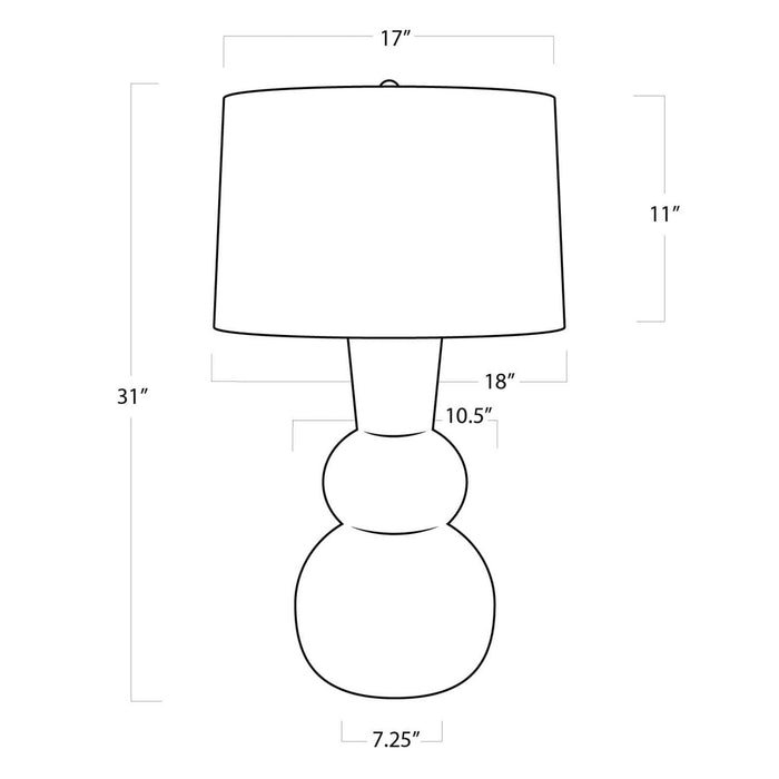 Regina Andrew - 13-1332 - One Light Table Lamp - Hugo - White