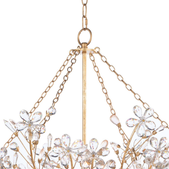 Regina Andrew - 16-1174GL - Six Light Chandelier - Cheshire - Gold Leaf