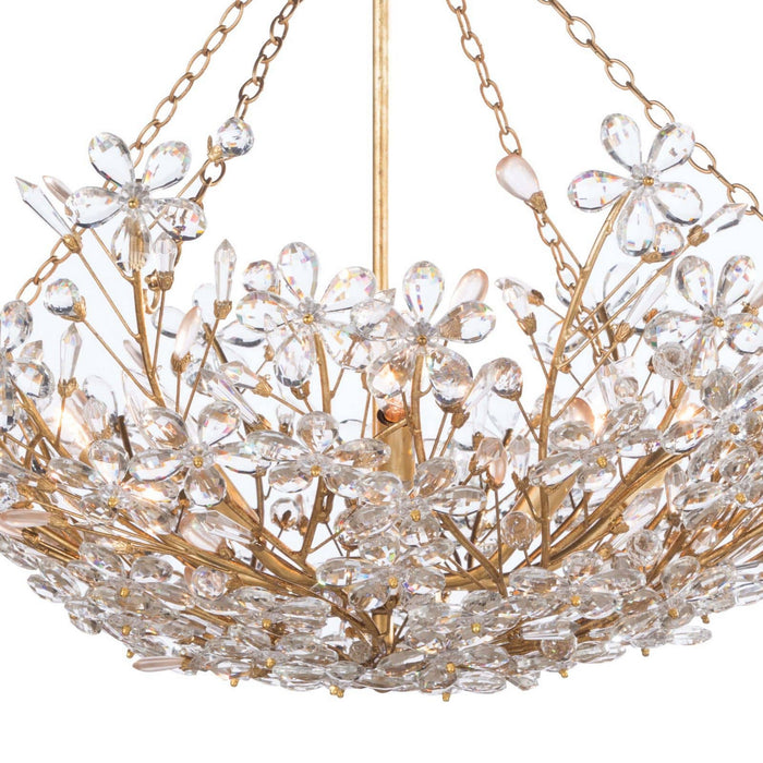 Regina Andrew - 16-1174GL - Six Light Chandelier - Cheshire - Gold Leaf