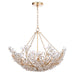 Regina Andrew - 16-1174GL - Six Light Chandelier - Cheshire - Gold Leaf