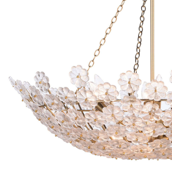 Regina Andrew - 16-1177 - 12 Light Chandelier - Charlotte - Natural Brass