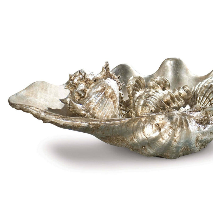 Regina Andrew - 20-1003 - Objet - Clam - Ambered Silver Leaf