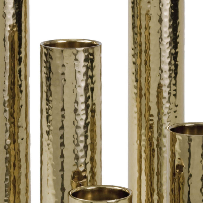 Regina Andrew - 20-1164PB - Vase - Hammered - Polished Brass