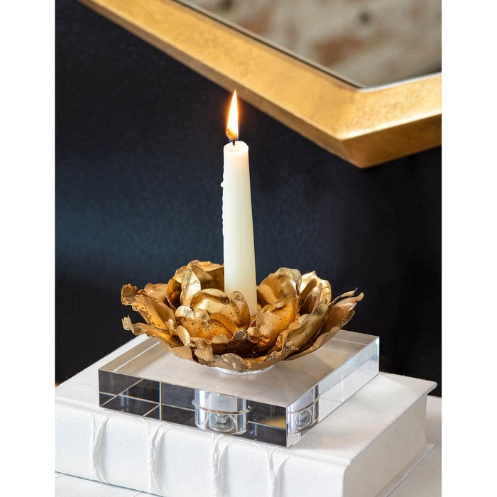 Regina Andrew - 20-1291 - Candlestick - Adeline - Gold Leaf