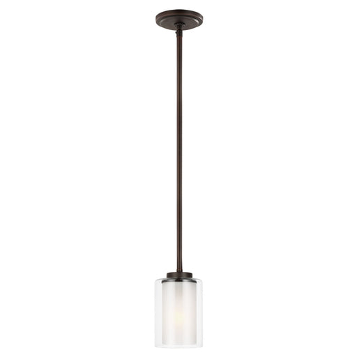 Generation Lighting. - 6137301-710 - One Light Mini-Pendant - Elmwood Park - Bronze