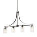 Generation Lighting. - 6637304-710 - Four Light Island Pendant - Elmwood Park - Bronze