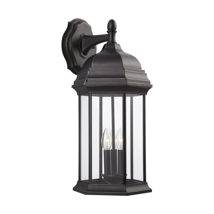 Generation Lighting. - 8738703-71 - Three Light Outdoor Wall Lantern - Sevier - Antique Bronze