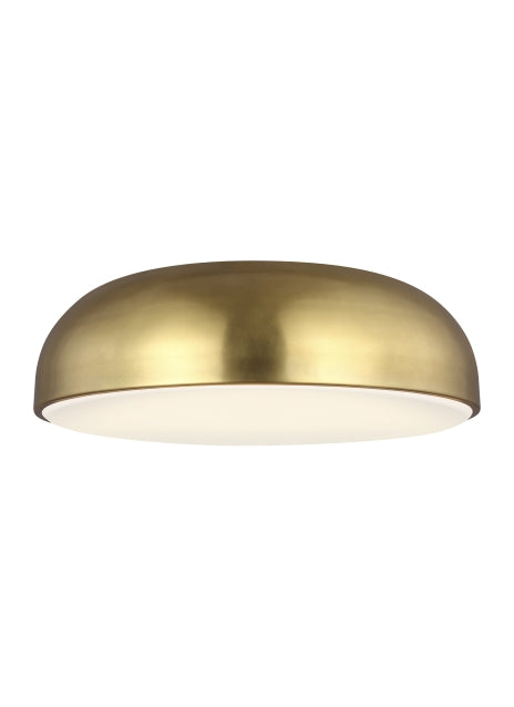 Visual Comfort Modern - 700FMKOSA13R-LED930-277 - LED Flush Mount - Kosa - Aged Brass