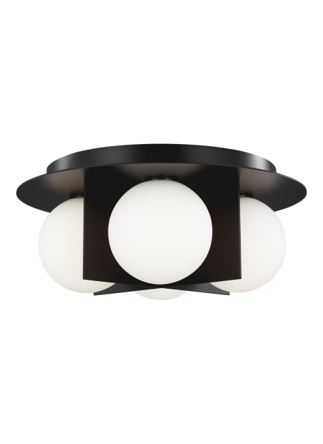 Visual Comfort Modern - 700FMOBLB-LED930 - LED Flush Mount - Orbel - Matte Black