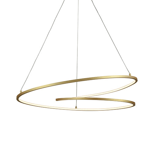 Kuzco Lighting - PD11132-AN - LED Pendant - Twist - Antique Brass