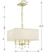 Crystorama - 8105-AG - Four Light Chandelier - Paxton - Aged Brass