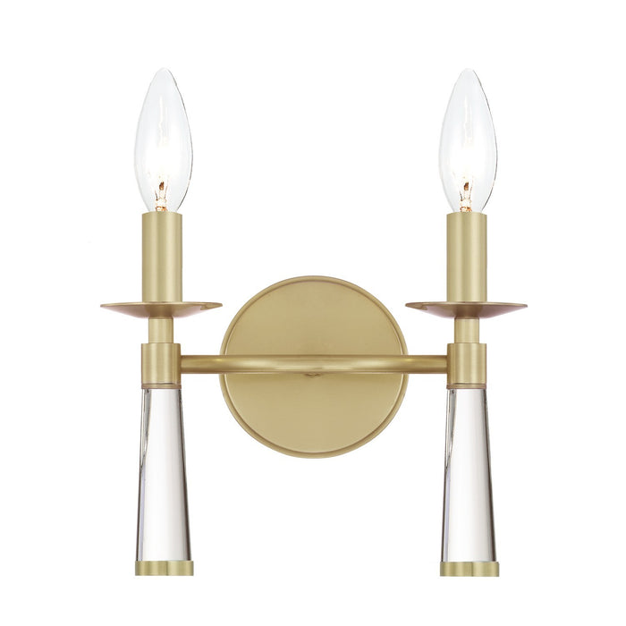 Crystorama - 8862-AG - Two Light Wall Sconce - Baxter - Aged Brass