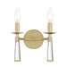 Crystorama - 8862-AG - Two Light Wall Sconce - Baxter - Aged Brass