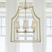 Crystorama - 8864-AG - Four Light Chandelier - Baxter - Aged Brass