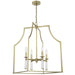 Crystorama - 8864-AG - Four Light Chandelier - Baxter - Aged Brass