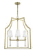 Crystorama - 8864-AG - Four Light Chandelier - Baxter - Aged Brass