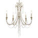 Crystorama - ARC-1905-SA-CL-MWP - Five Light Chandelier - Arcadia - Antique Silver