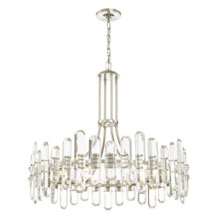 Crystorama - BOL-8889-PN - 12 Light Chandelier - Bolton - Polished Nickel