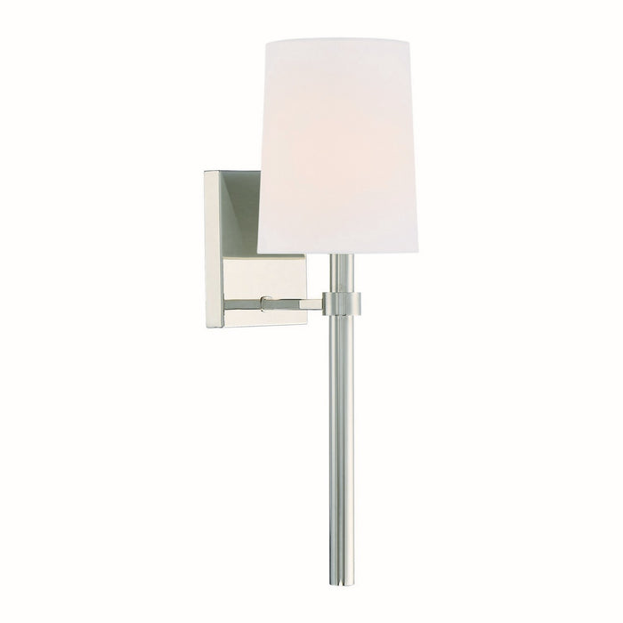 Crystorama - BRO-451-PN - One Light Wall Sconce - Bromley - Polished Nickel