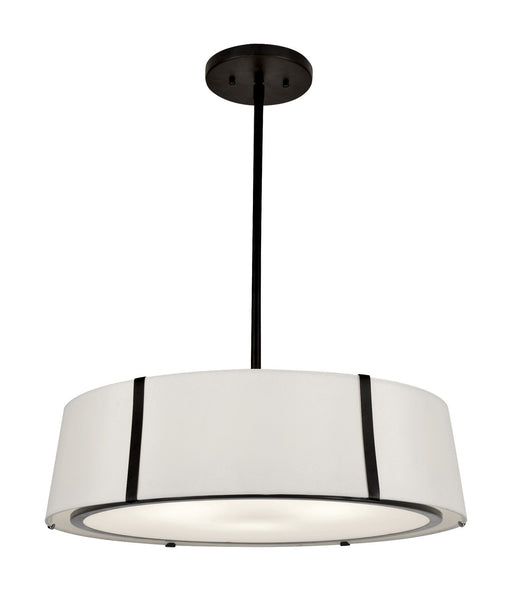 Crystorama - FUL-907-BK - Six Light Chandelier - Fulton - Black