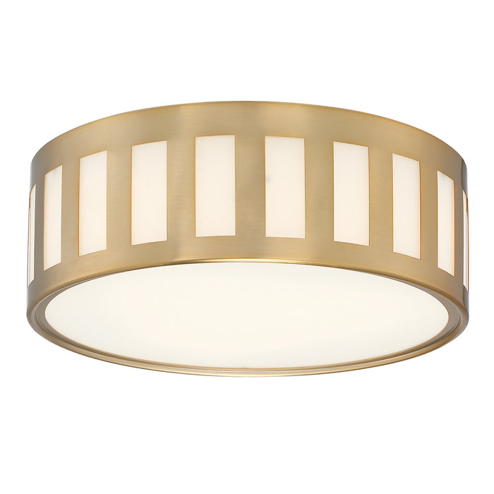 Crystorama - KEN-2203-VG - Three Light Flush Mount - Kendal - Vibrant Gold