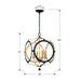 Crystorama - ODE-704-BK-GA - Four Light Chandelier - Odelle - Black / Antique Gold