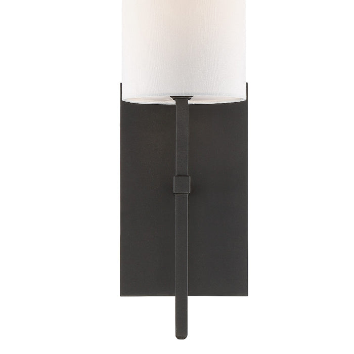 Crystorama - VER-241-BF - One Light Wall Sconce - Veronica - Black Forged