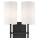 Crystorama - VER-242-BF - Two Light Wall Sconce - Veronica - Black Forged