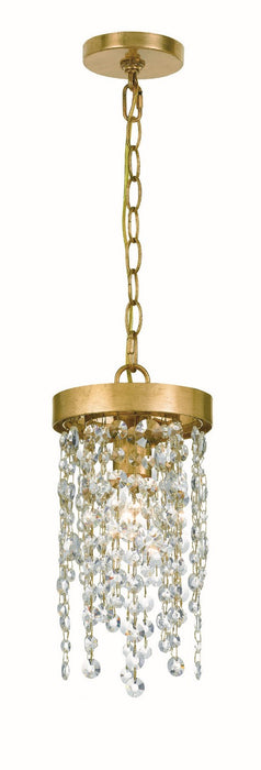 Crystorama - WIN-610-GA-CL-MWP - One Light Pendant - Winham - Antique Gold