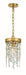 Crystorama - WIN-610-GA-CL-MWP - One Light Pendant - Winham - Antique Gold