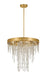 Crystorama - WIN-615-GA-CL-MWP - Five Light Chandelier - Winham - Antique Gold