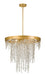 Crystorama - WIN-616-GA-CL-MWP - Six Light Chandelier - Winham - Antique Gold