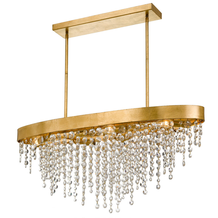 Crystorama - WIN-619-GA-CL-MWP - Eight Light Chandelier - Winham - Antique Gold