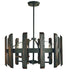 Framburg - 5375 MBLACK - Six Light Chandelier - Modern Farmhouse - Matte Black