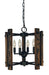 Framburg - 5400 MBLACK - Four Light Chandelier - Modern Farmhouse - Matte Black