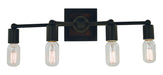 Framburg - 5404 MBLACK - Four Light Wall Sconce - Modern Farmhouse - Matte Black