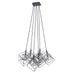 Artcraft - AC11119PN - Six Light Chandelier - Artistry - Matte Black & Polished Nickel